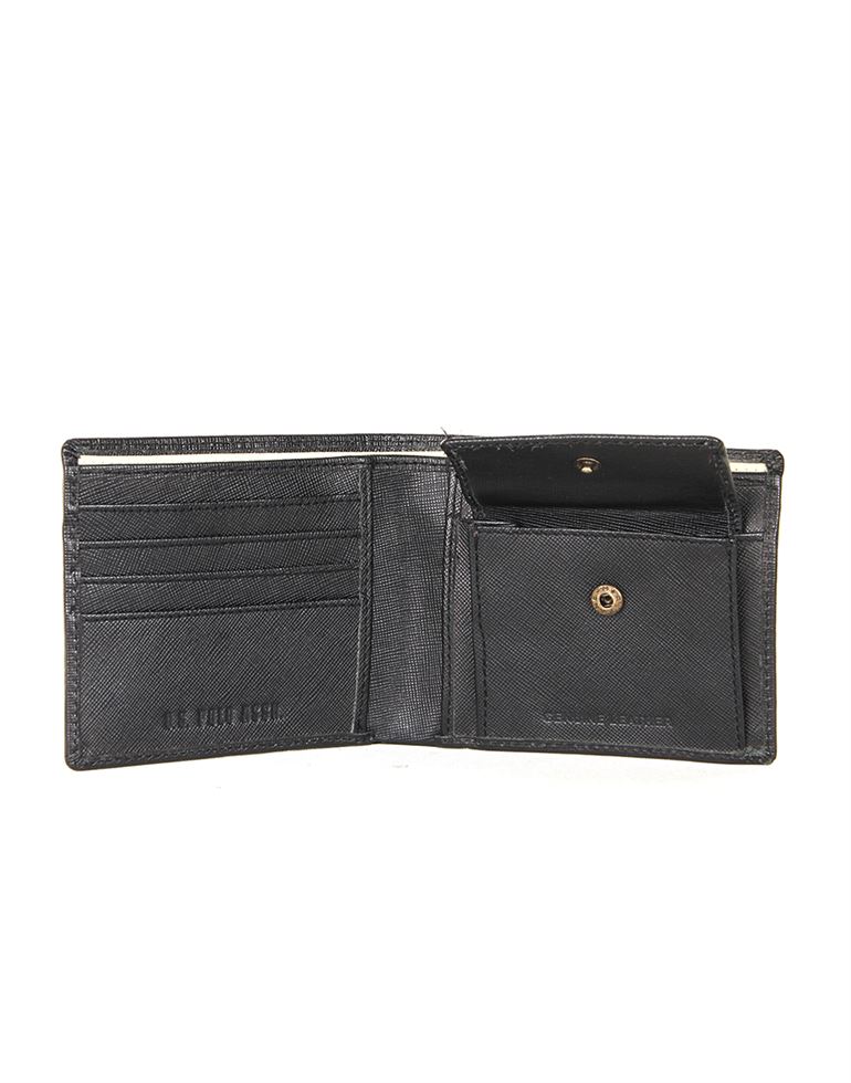 U.S. Polo Assn. Men Genuine Leather  Solid  Black Wallet